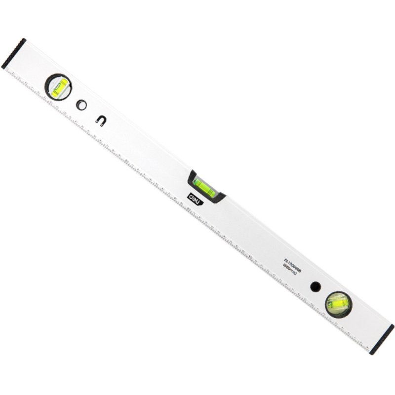 Уровень строительный Deli YS EDL700600B, 600 мм, магнит, алюминиевый сплав