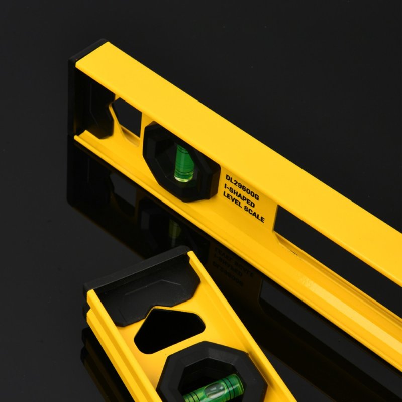 Уровень строительный Deli YS EDL291000G, 1000 мм, рельсовый