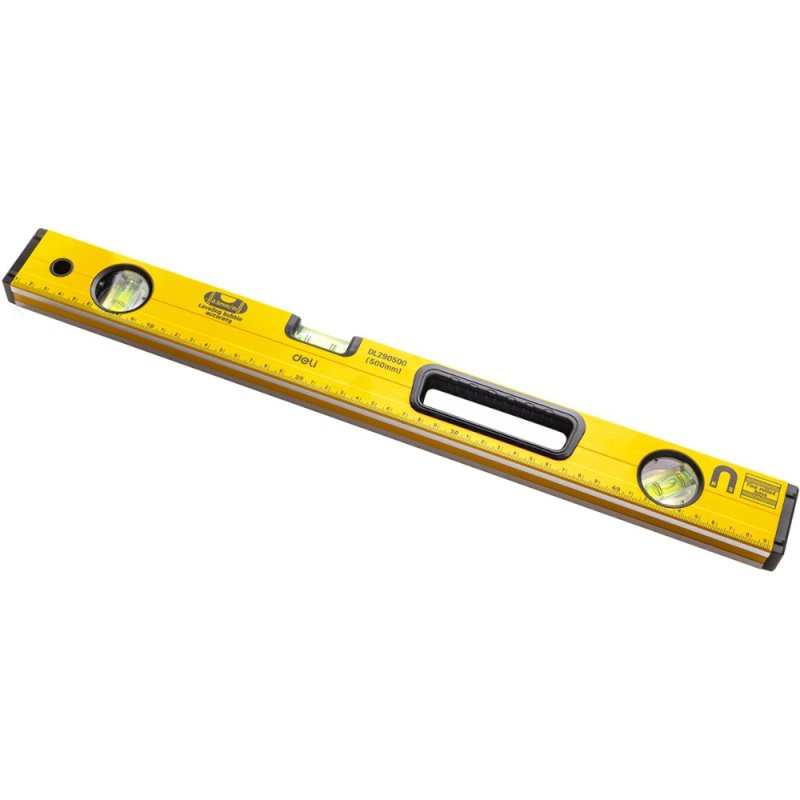 Уровень строительный Deli YS EDL290500, 500 мм, магнит