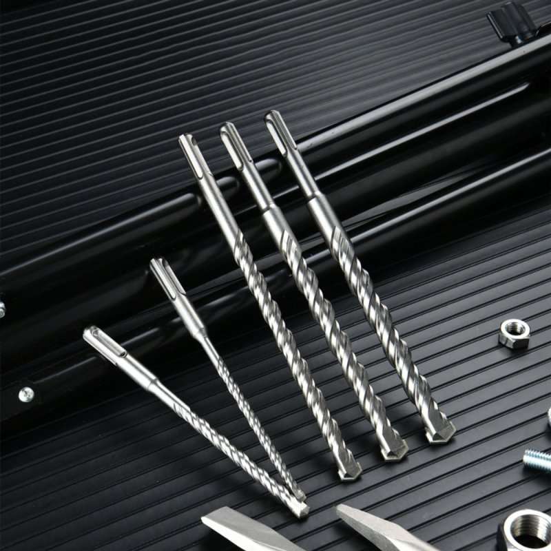 Набор буров и зубил Deli YS EDH-YCZ010-EH1, 6,8,10х160мм, 8,10,12,14,16х210мм SDS+,10 шт.