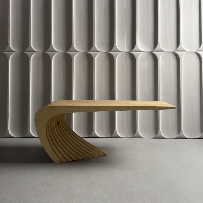 Журнальный столик Karlinwood GAP L 1170х360х470 мм, фанера натуральная