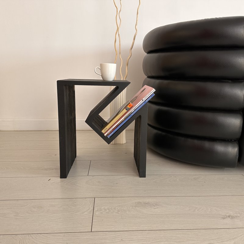 Стол прикроватный Karlinwood CORNER S 400х324x450 мм, фанера натуральная