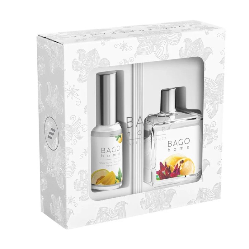 Набор ароматический BAGO HOME (диффузор марула 50мл, спрей сладкая дыня 30мл)