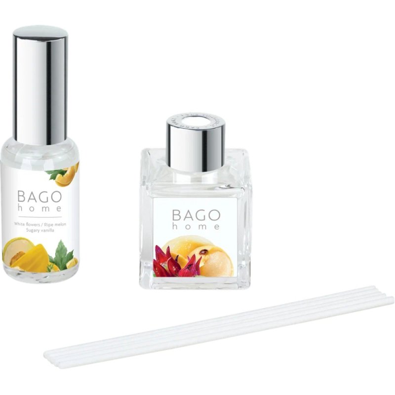 Набор ароматический BAGO HOME (диффузор марула 50мл, спрей сладкая дыня 30мл)