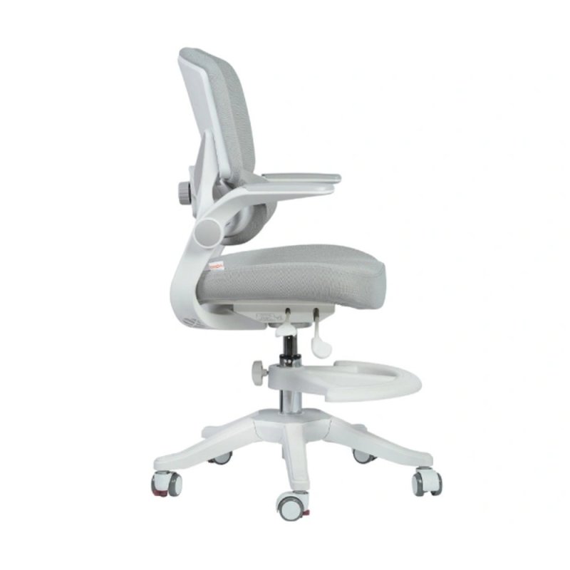 Кресло детское YOKA YC-10 Vally, сетчатая ткань, серый, пластик, белый