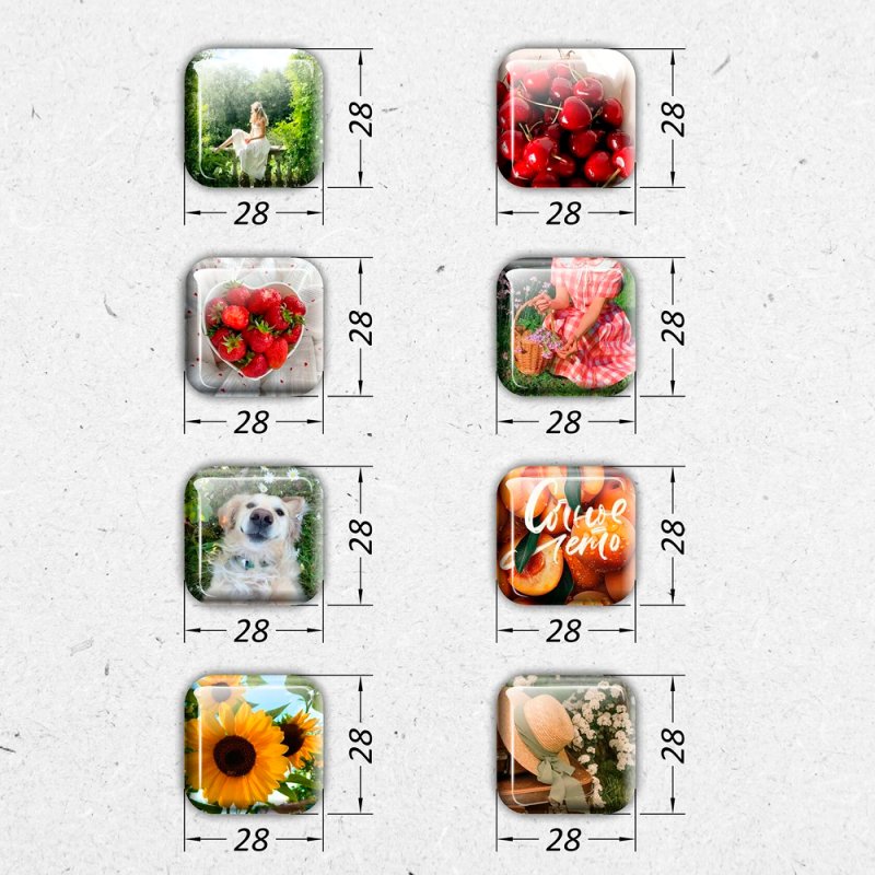 Набор наклеек объемных 