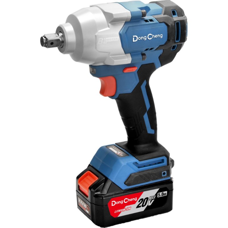 Аккумуляторный гайковерт DongCheng DCPB698 (TYPE FK), 20 В, 698 Нм, 2 АКБ, 5 Ач, З/У 4 А