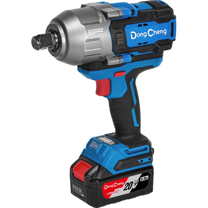 Аккумуляторный гайковерт DongCheng DCPB1288 (TYPE FK), 20 В, 1288 Нм, 2 АКБ, 5 Ач, З/У 4 А