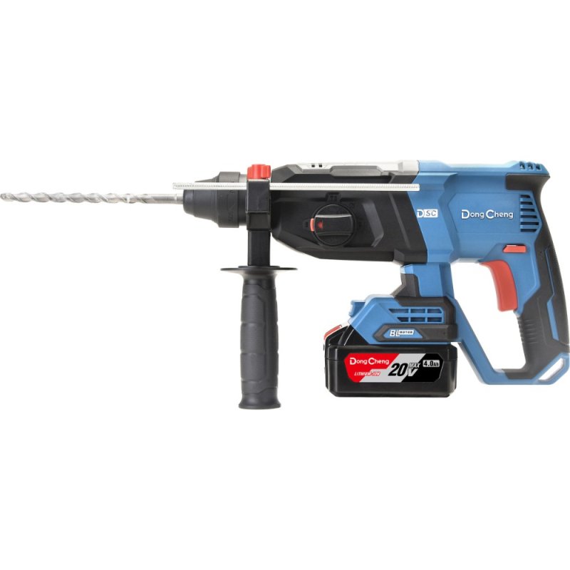 Аккумуляторный перфоратор DongCheng DCZC02-26 (TYPE EM), 20 В, 3.1 Дж, 2 АКБ, 4 Ач, З/У 2 А