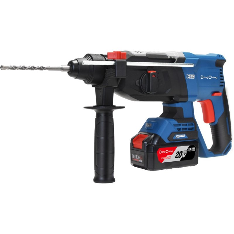 Аккумуляторный перфоратор DongCheng DCZC02-26 (TYPE EM), 20 В, 3.1 Дж, 2 АКБ, 4 Ач, З/У 2 А