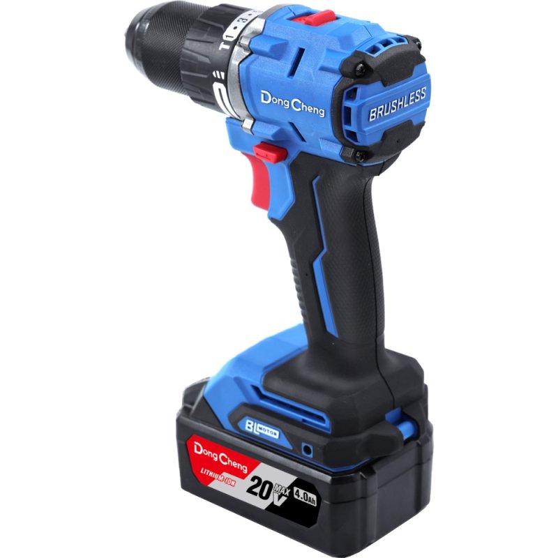 Набор аккумуляторного электроинструмента DongCheng DCKIT28 (TYPE EK), 20 В, 2 АКБ, 4 Ач, З/У 4 А (дрель-шуруповерт DCJZ2060i + гайковерт DCPB358)