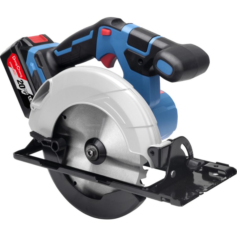Пила циркулярная DongCheng DCMY165S (TYPE BM), 20 В, 165 мм, 2 АКБ, 4 Ач, З/У 2 А