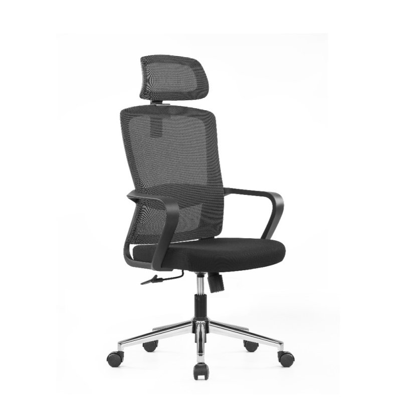 Кресло компьютерное SitZone U-060A, сетка, ткань, черный