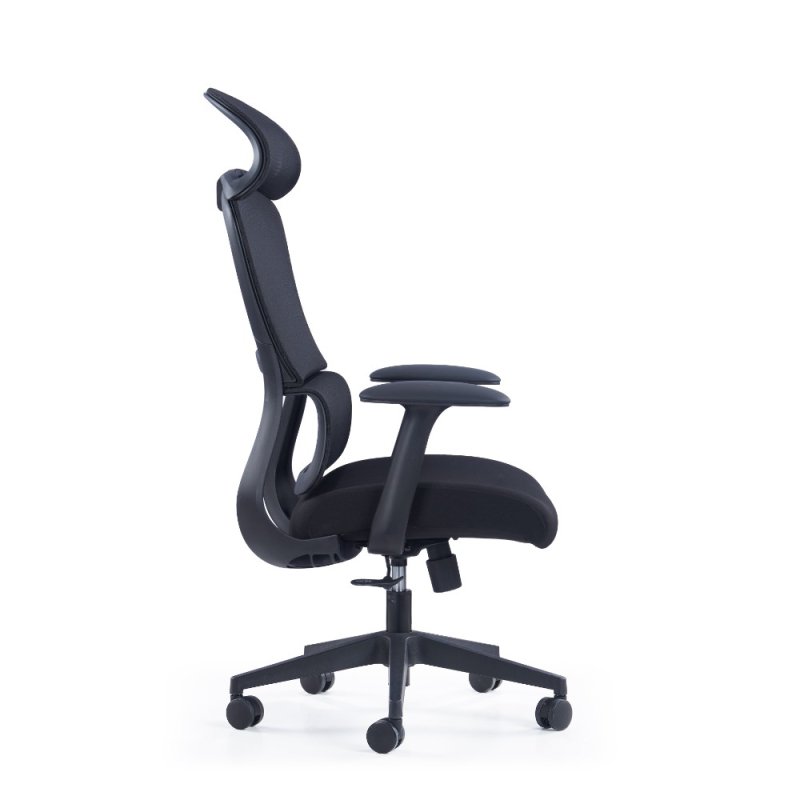 Кресло компьютерное SitZone CH-555A, сетка, ткань, пластик, черный