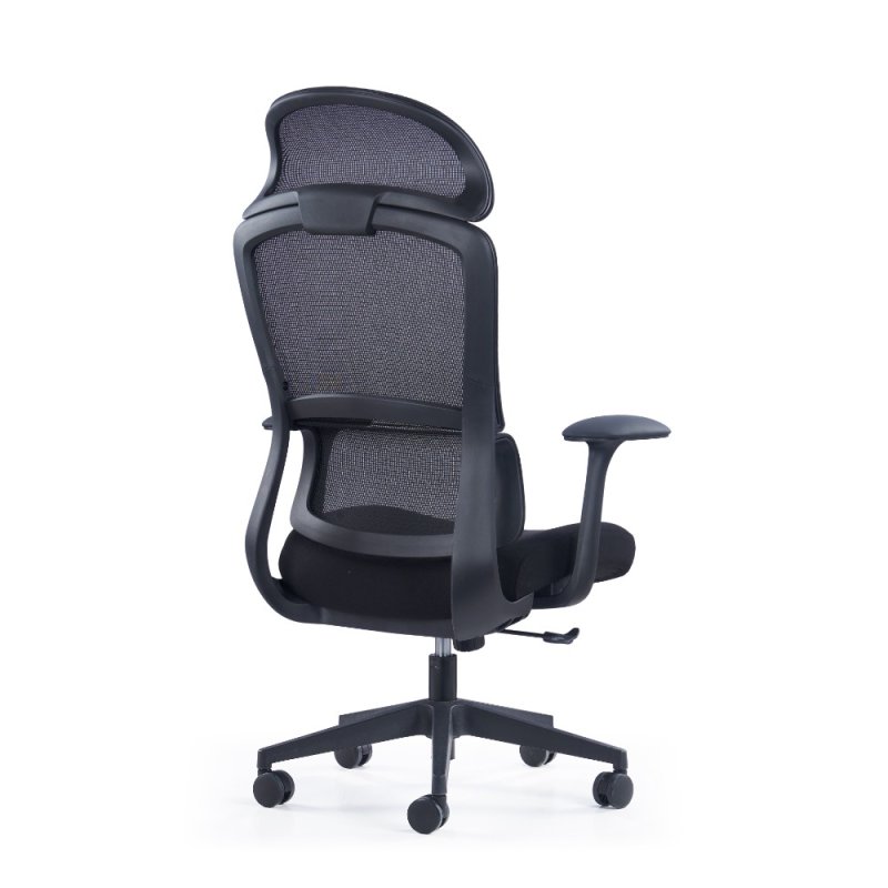 Кресло компьютерное SitZone CH-555A, сетка, ткань, пластик, черный