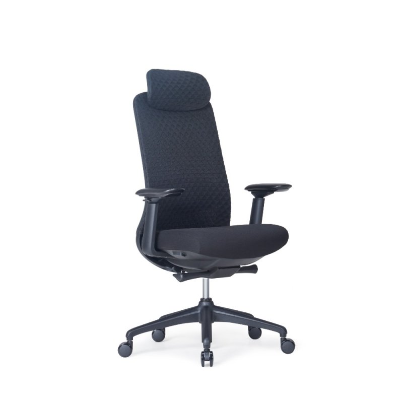 Кресло эргономичное SitZone CH-531A, ткань, пластик, черный