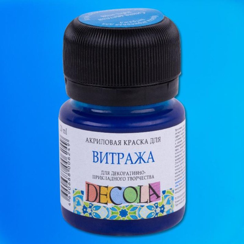 Краска акриловая для витража 