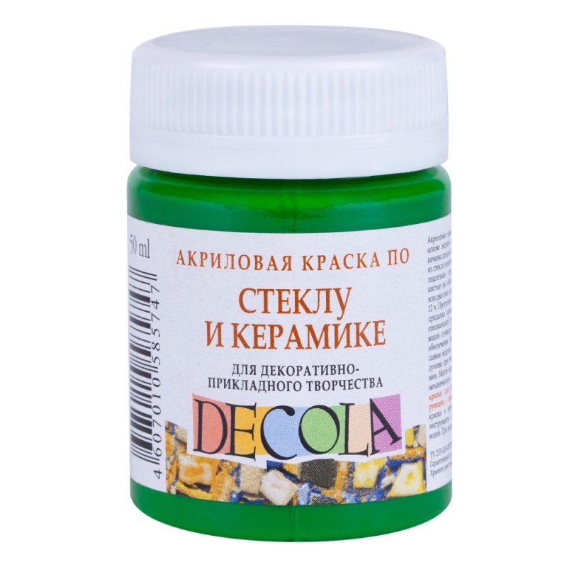 Краска акриловая по стеклу и керамике 