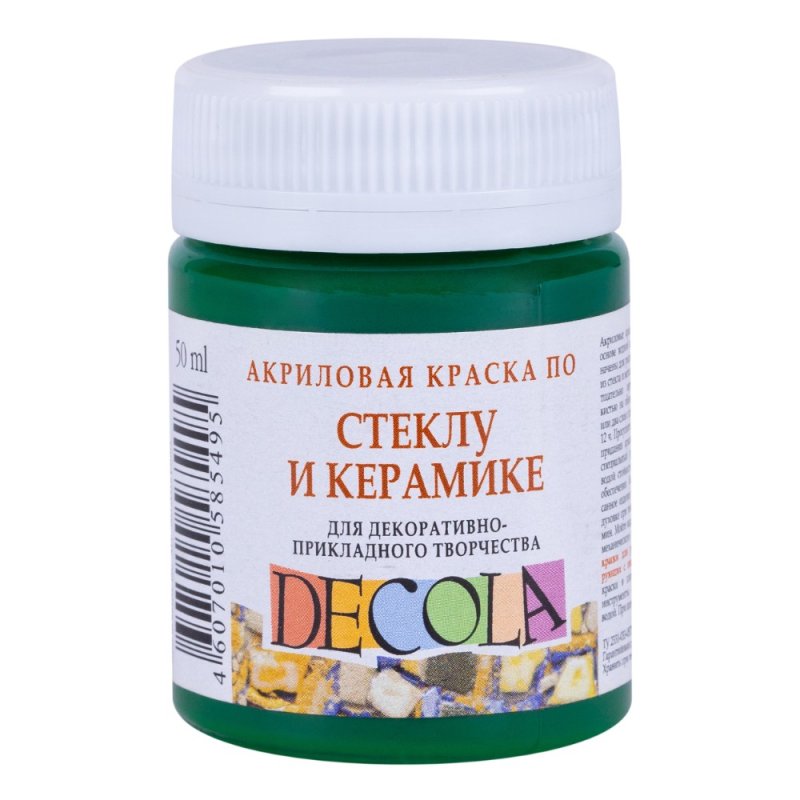 Краска акриловая по стеклу и керамике 