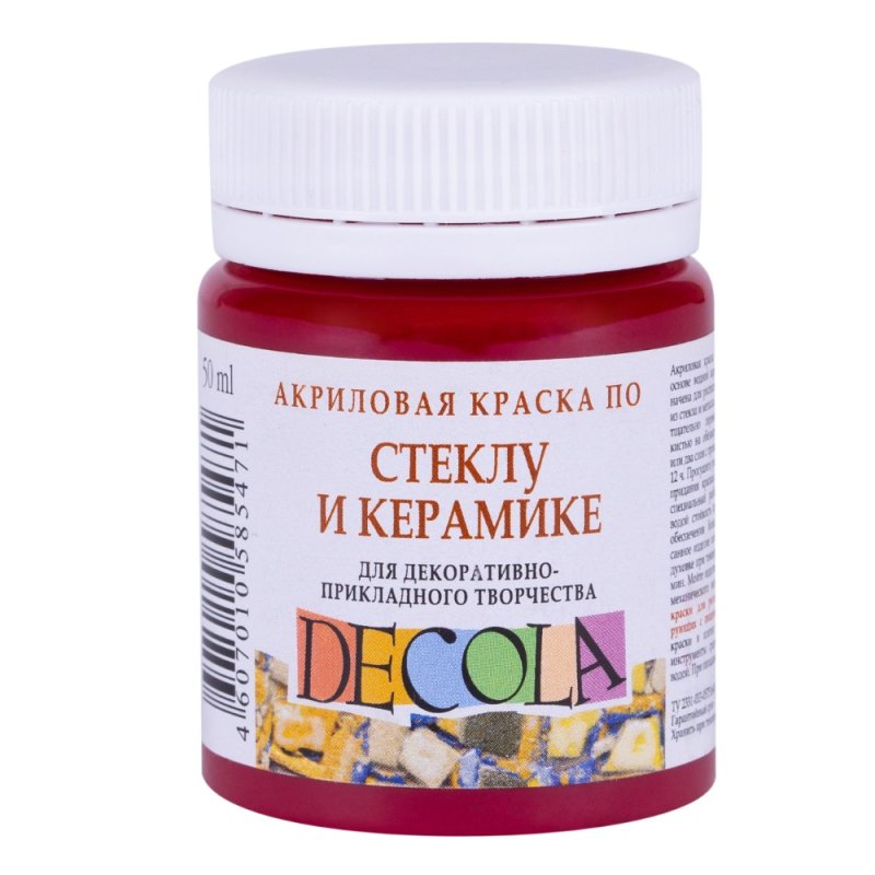 Краска акриловая по стеклу и керамике 