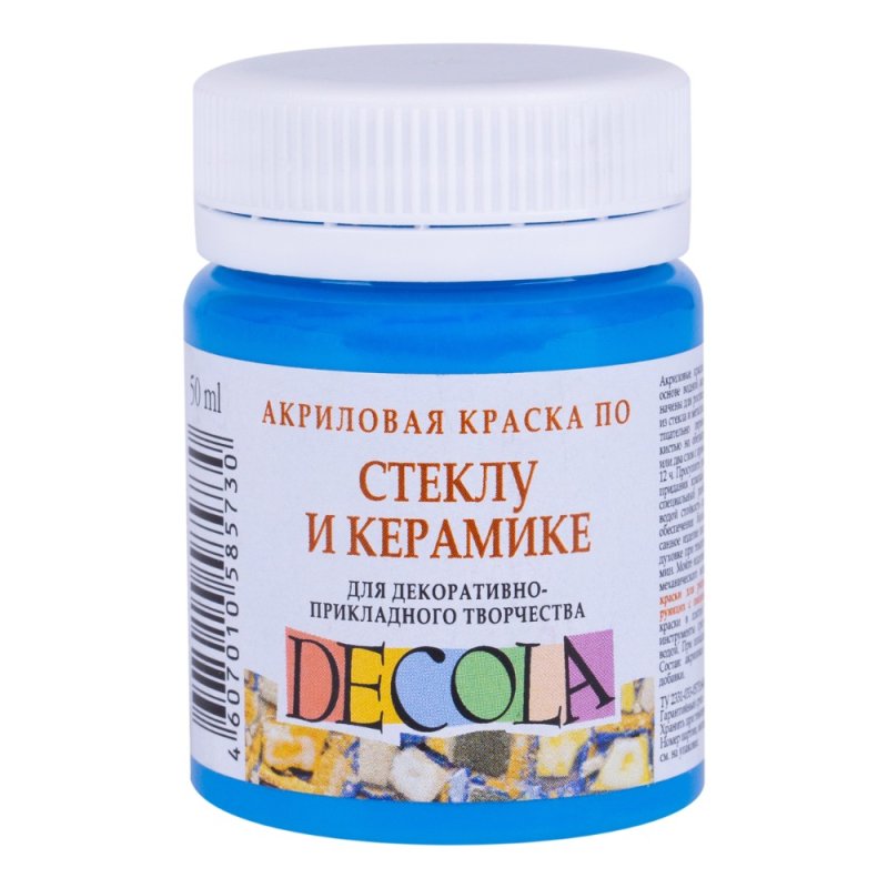 Краска акриловая по стеклу и керамике 