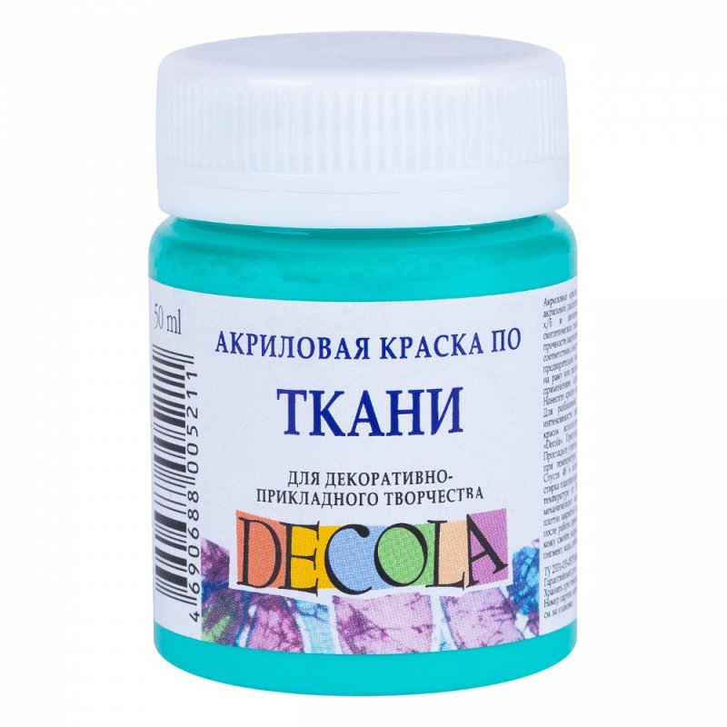 Краска акриловая по ткани 