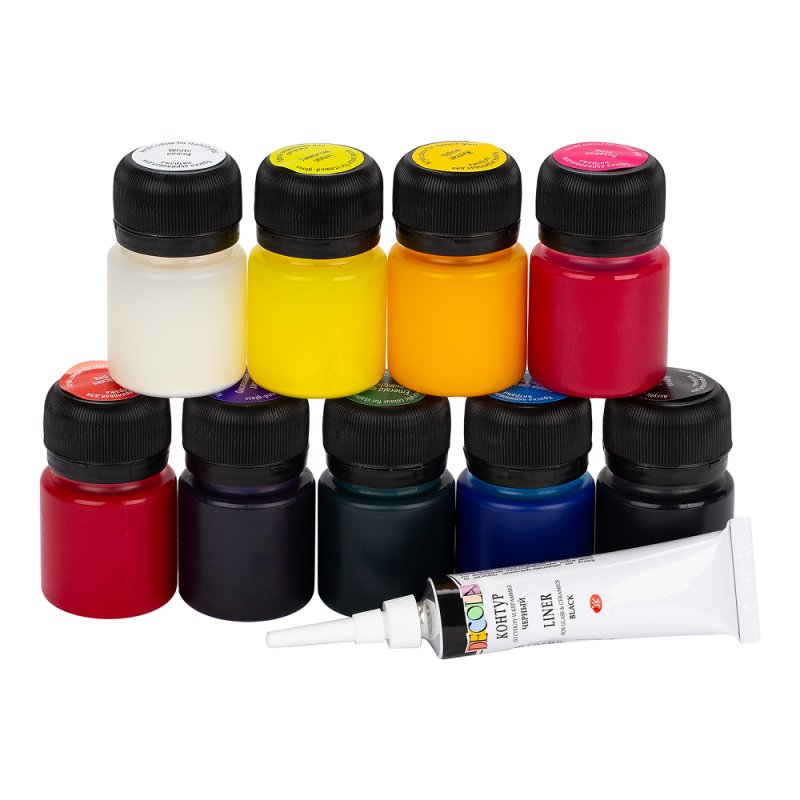 Краска акриловая для витража 