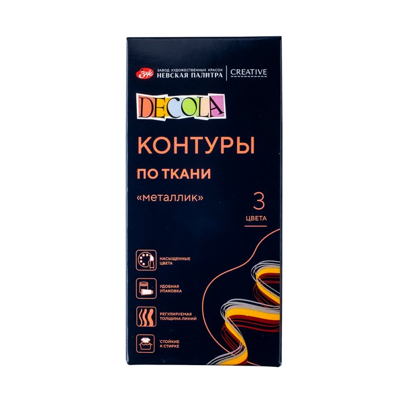 Контур акриловый по ткани 