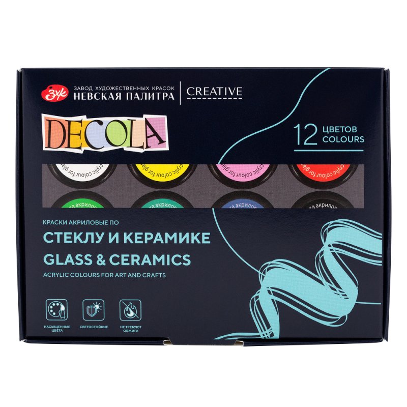 Краска акриловая по стеклу и керамике 