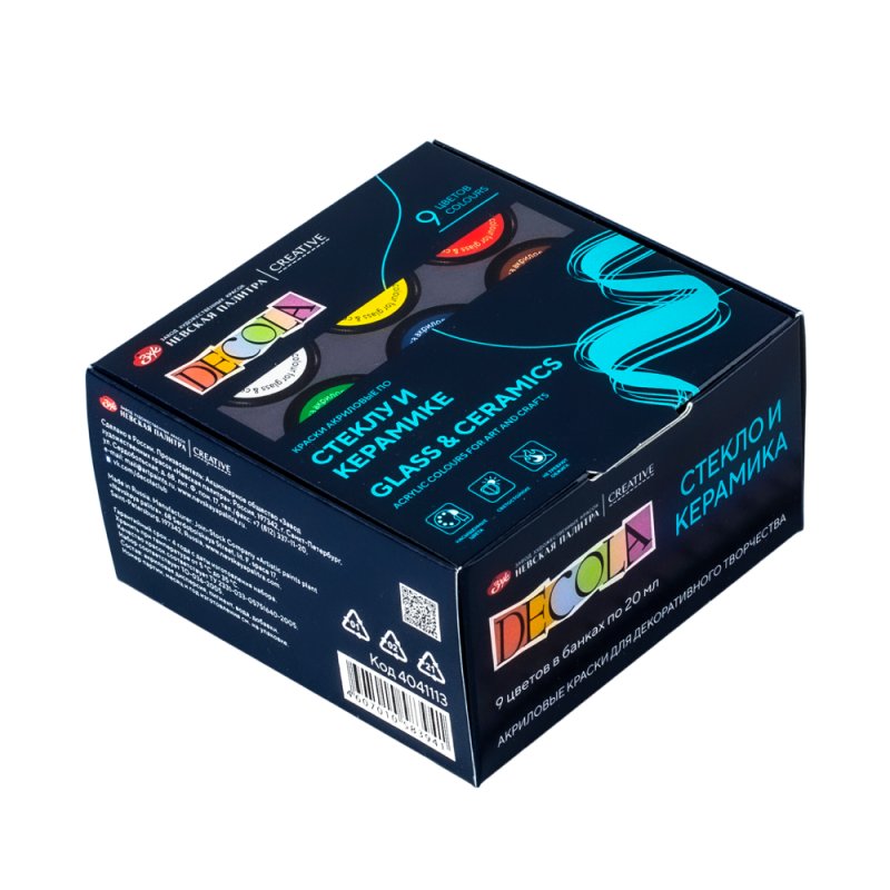 Краска акриловая по стеклу и керамике 