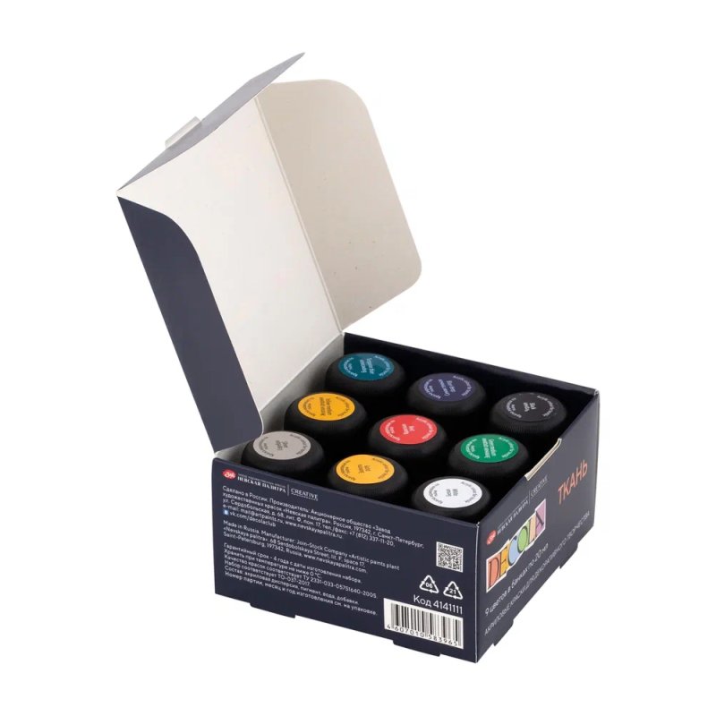 Краска акриловая по ткани 