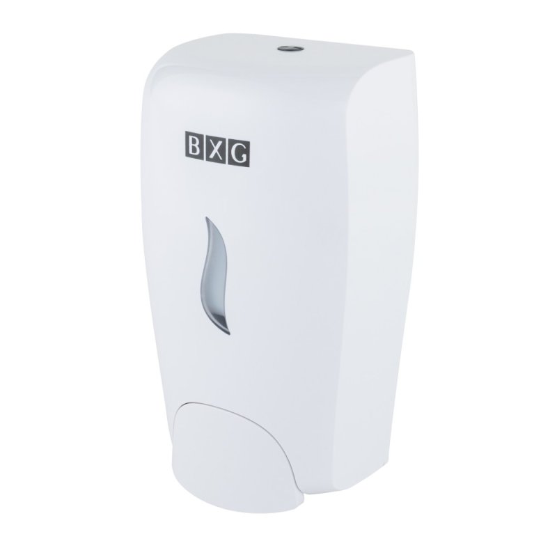 Диспенсер BXG SD-1198, для мыла жидкого 1 л, пластик, белый