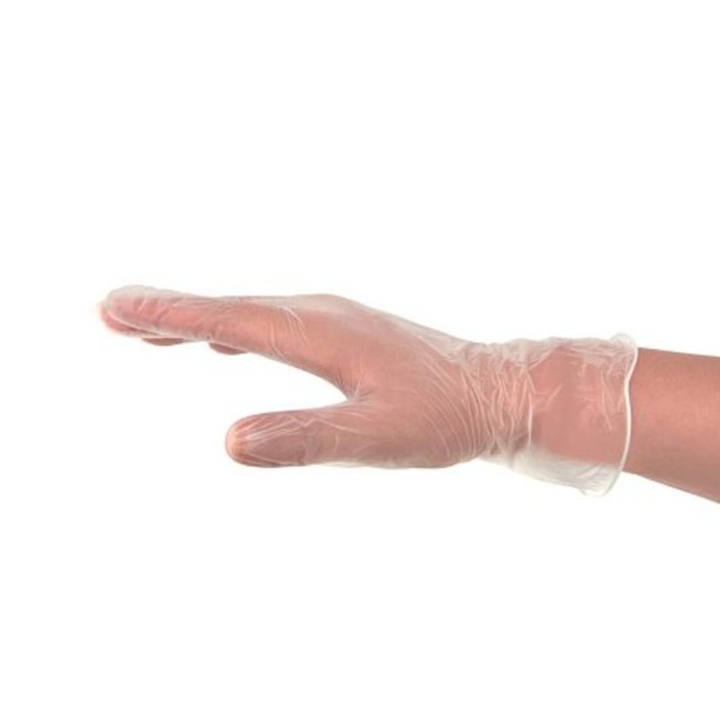 Перчатки виниловые Zaubex, одноразовые, р-р S, 100 шт/уп, прозрачный