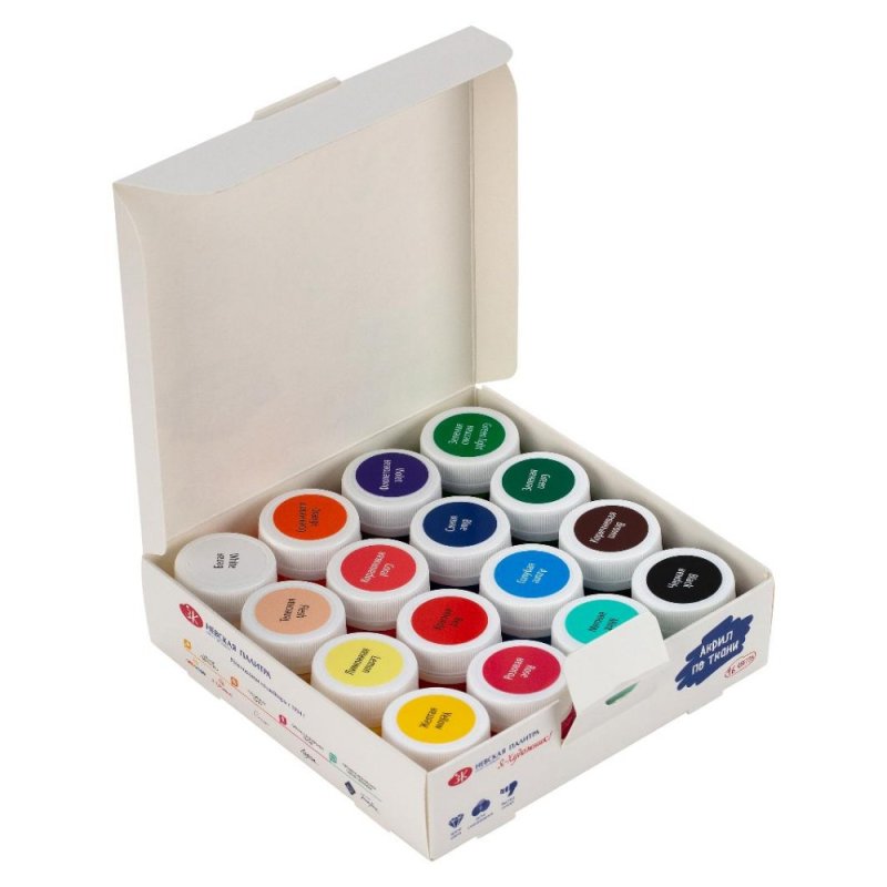 Краски акриловые глянцевые по ткани 