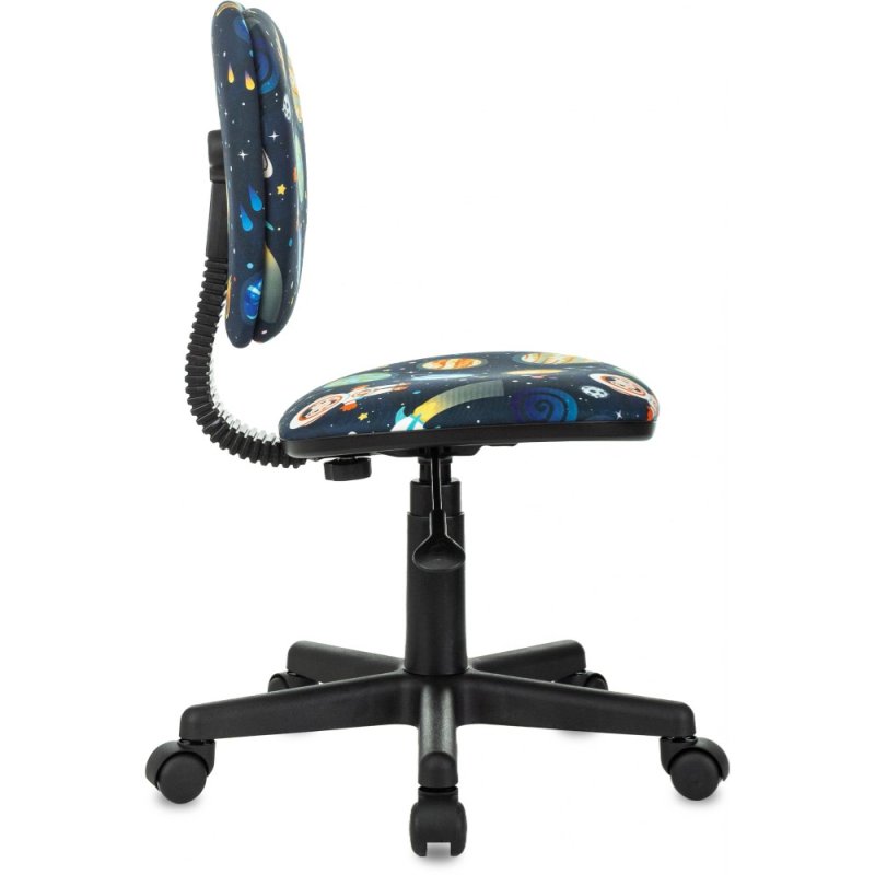 Кресло детское Бюрократ CH-204NX, ткань, темно-синий космонавт, пластик