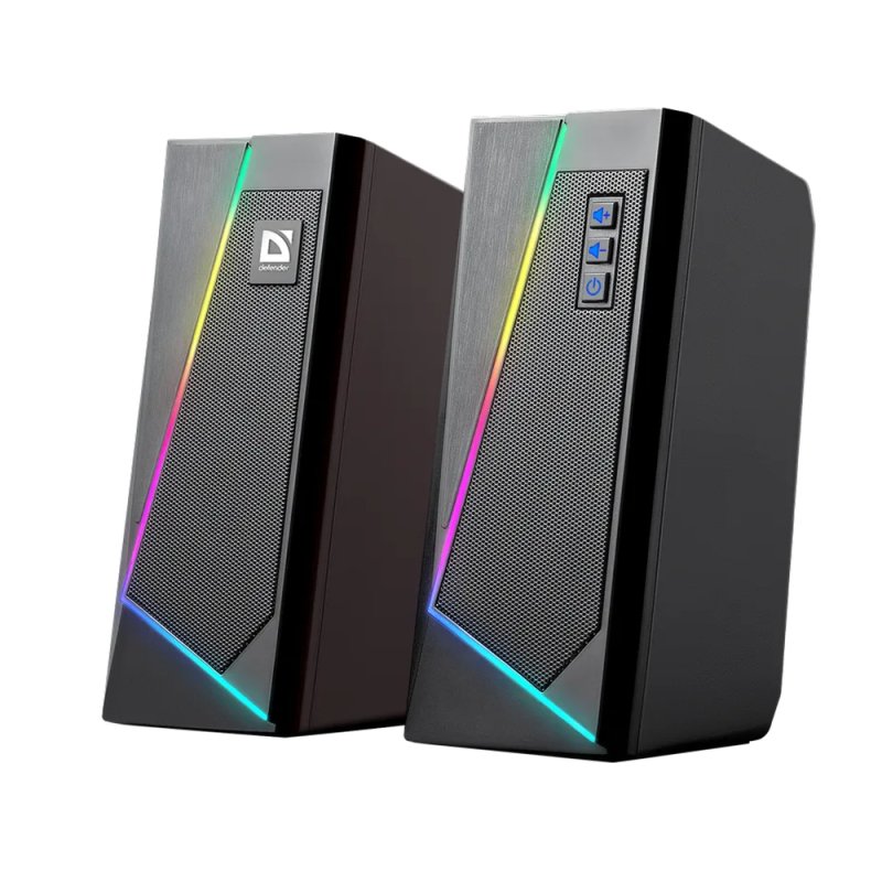 Акустическая система Defender Solar 3, 10 Вт, USB, черный