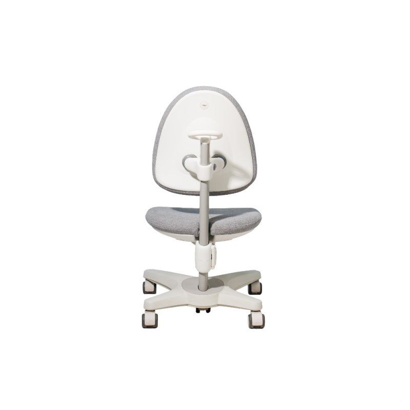 Кресло детское Ergosmart Maximus, ткань, серый, пластик, корпус белый, с чехлом 