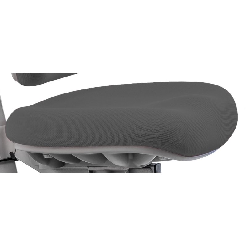 Кресло детское Comf-Pro Match Chair, ткань, серый, пластик, корпус черный, серый, с чехлом салатовым