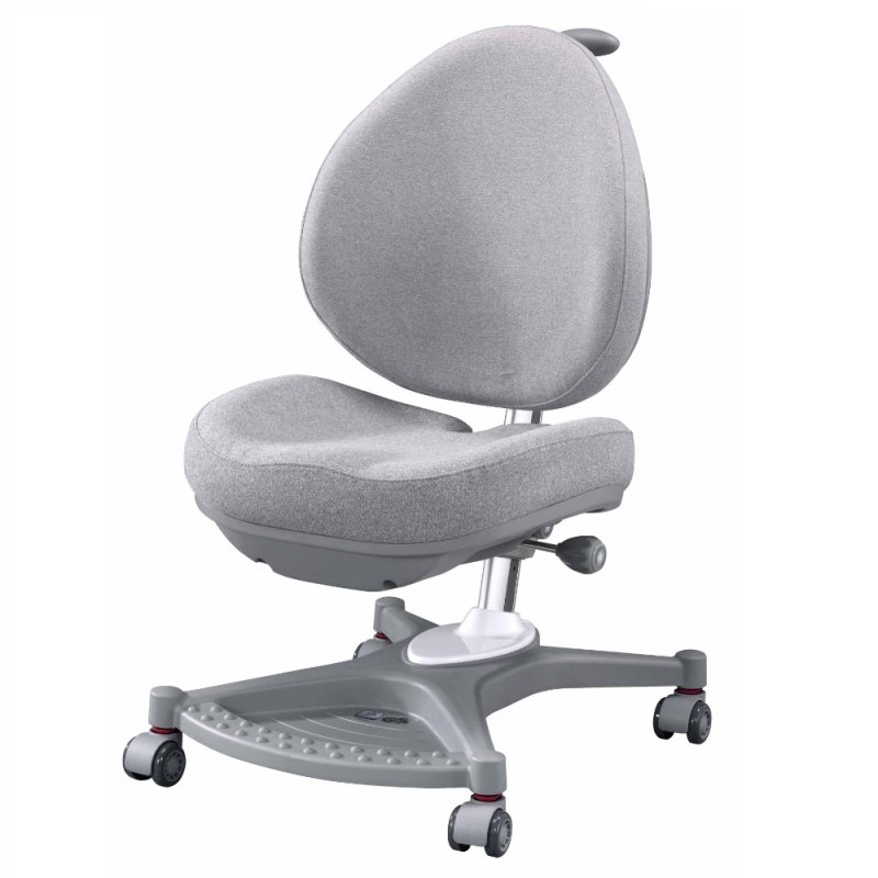 Кресло детское SingBee Cobee 138, ткань, серый, пластик, корпус серый, подставка для ног, с чехлом серым