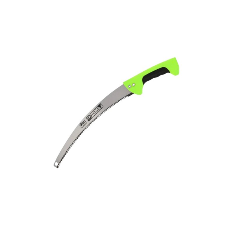 Пила-нож садовая с изогнутым полотном Deli GS EDL580330, 330 мм, черный, зеленый