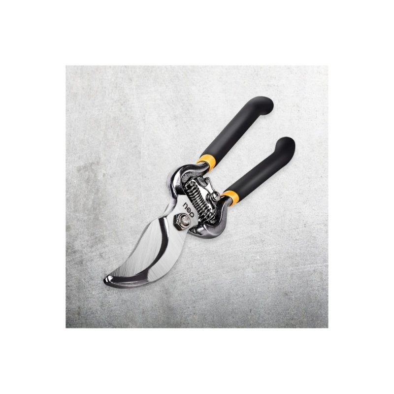 Секатор Deli GS EDL2778, пружина, диаметр реза 20 мм, ручка ПВХ, черный, зеленый