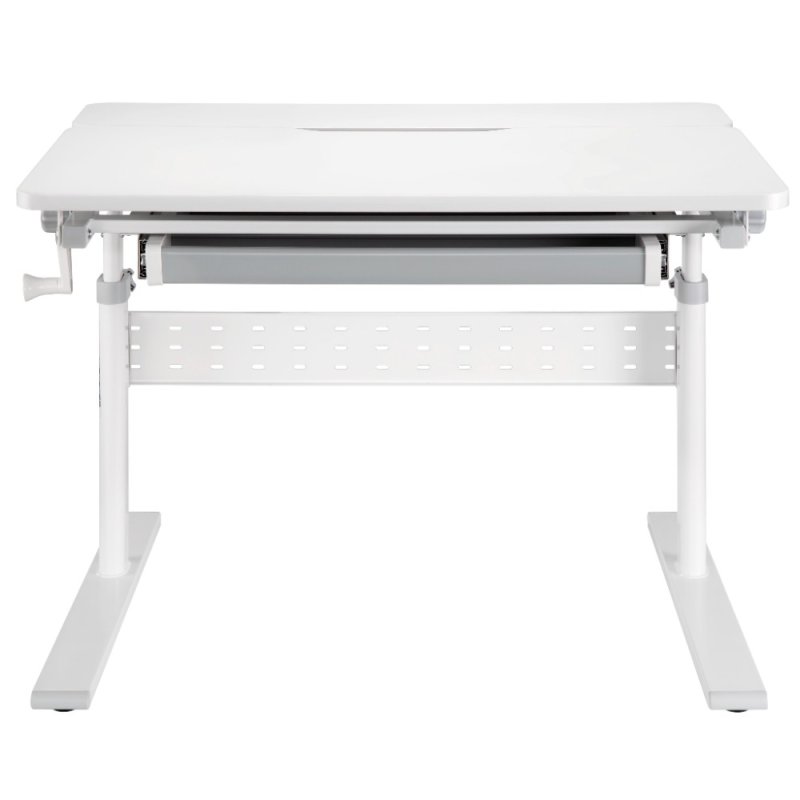 Комплект Ergosmart ученический Smart 80: стол E602 GREY, полка к столу E611 WHITE, накладка Е511