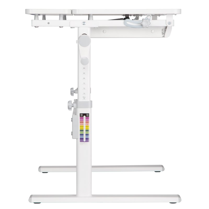 Комплект Ergosmart ученический Smart 100: парта E603 GREY, полка к парте E611 WHITE, накладка на стол Е511