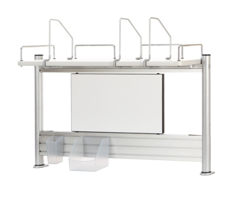 Полка Comf-Pro MINI SMART задняя, 840х620х240 мм, дуб белый, c доской белой