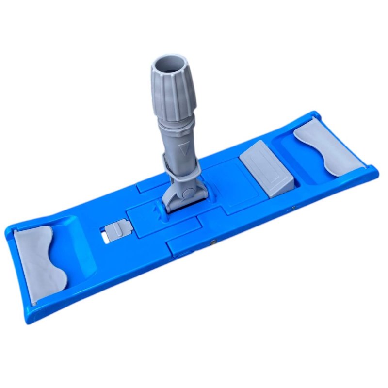 Держатель для мопов с зажимами, 40 см, серый, синий