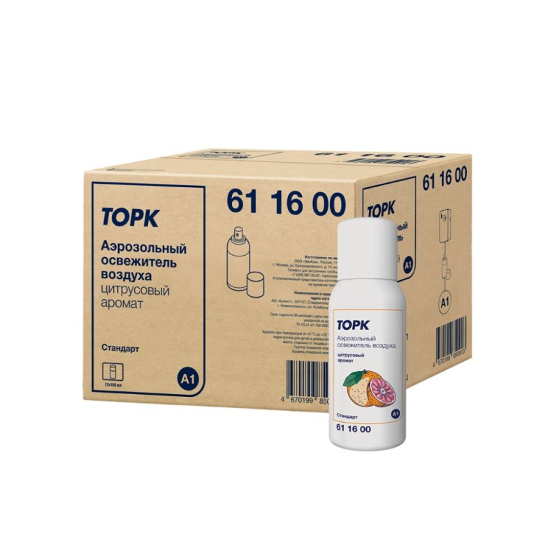 Освежитель воздуха Tork, цитрусовый аромат, 100 мл , A1