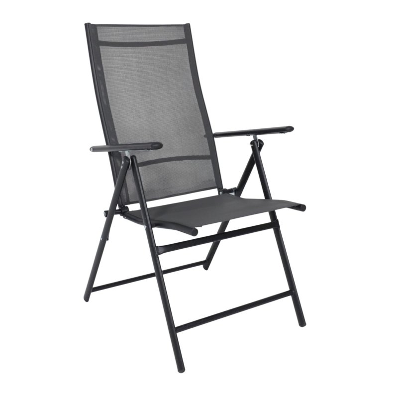 Кресло садовое AksHome CATANIA, ткань, серый, черный