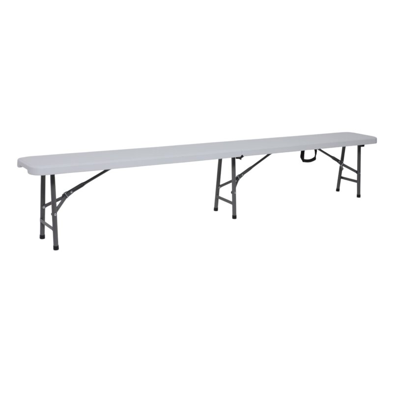 Скамья складная Bench AKS тип 2, 2400х300х430 мм, белый