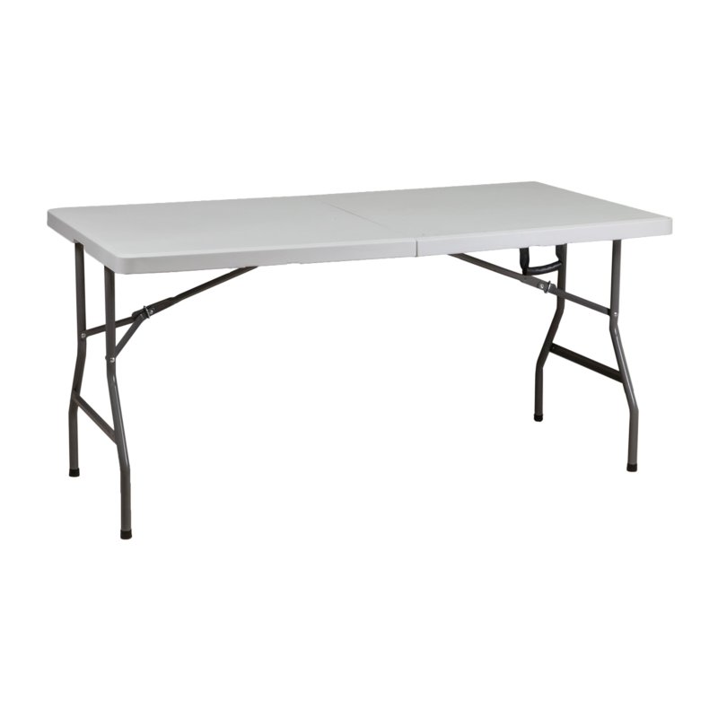 Стол складной 1520х760х740 мм, пластик, белый
