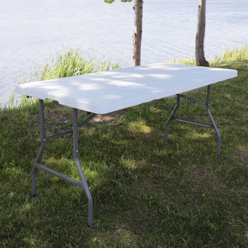 Стол складной 1520х760х740 мм, пластик, белый